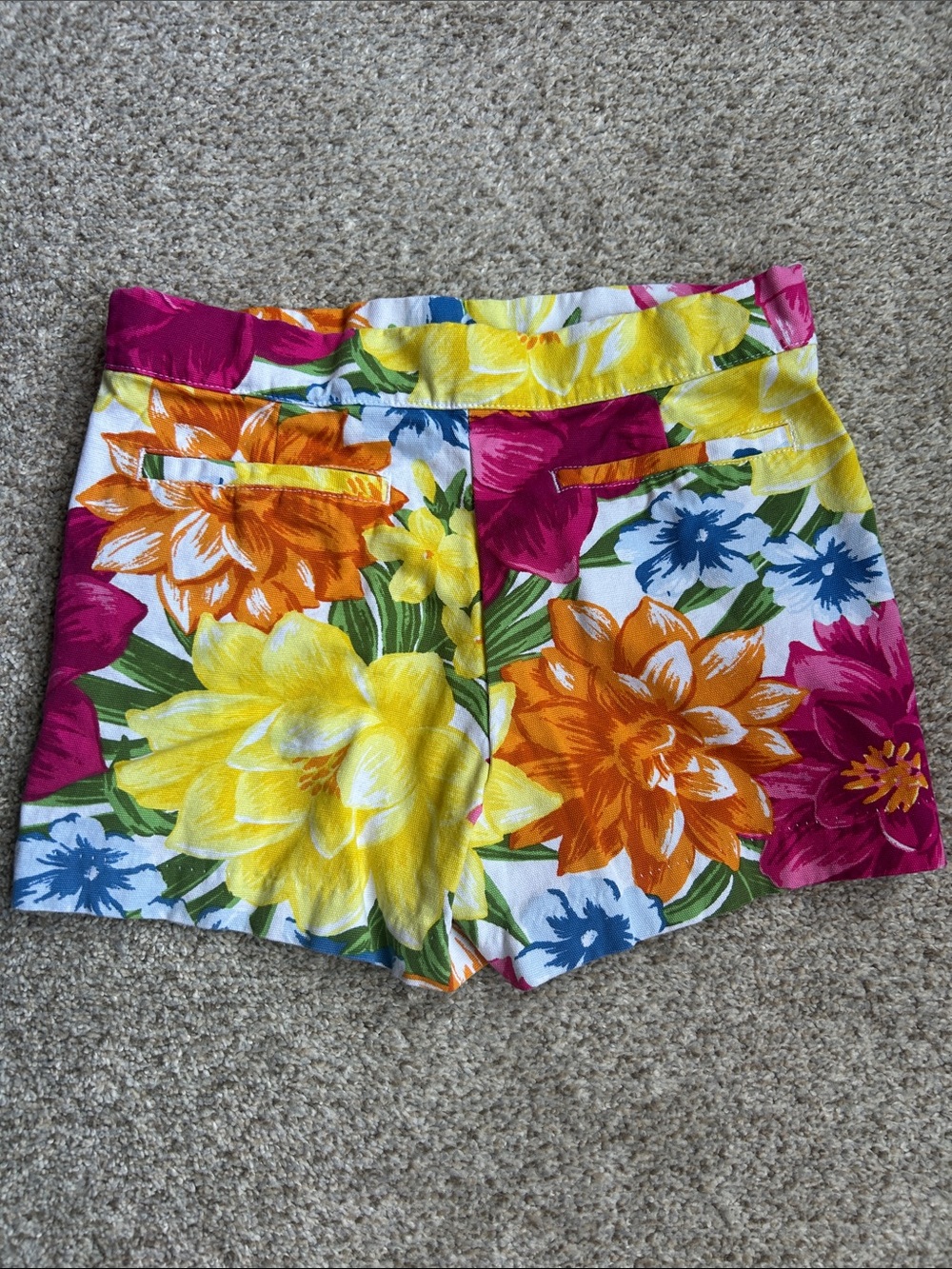 Girls Janie and Jack Floral Shorts Size 7